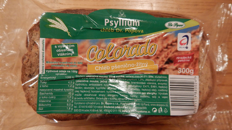 chléb Colorado psyllium